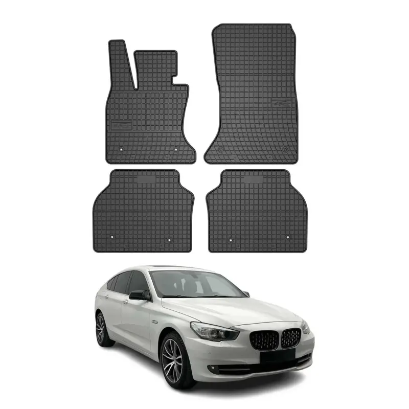 Super-Preis OMAC Gummi Fußmatten für BMW 5er Gran Turismo F07 2009-2017 Automatte Schwarz 4x