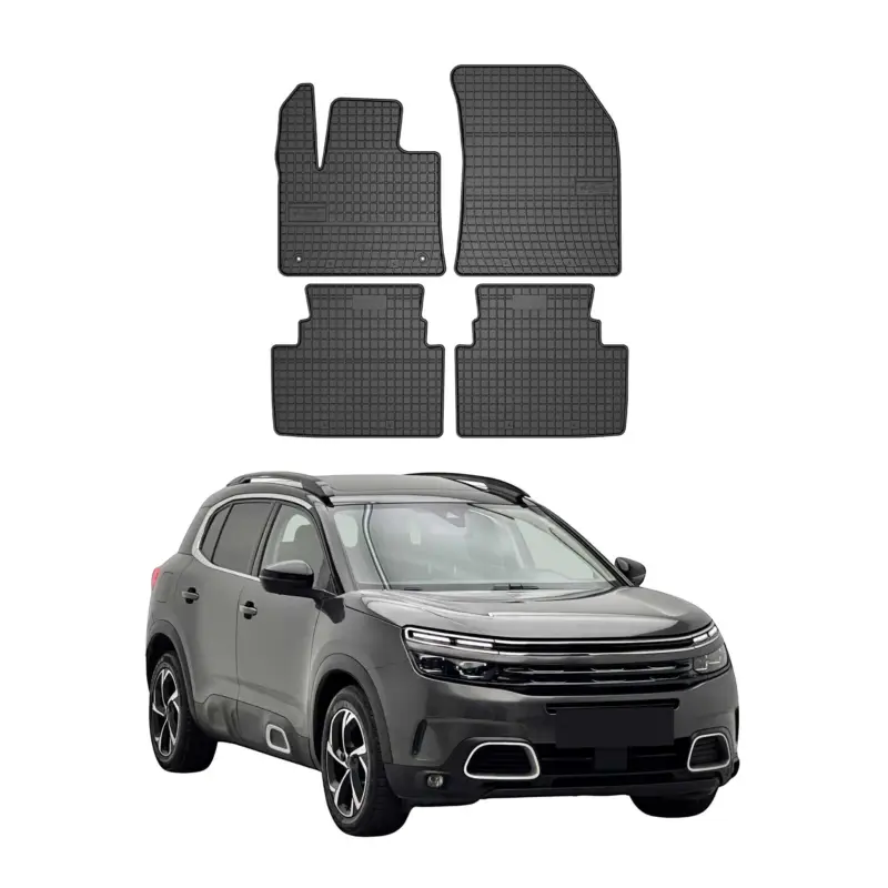 OMAC Gummi Fußmatten für Citroen C5 Aircross 2018-2025 Automatten Schwarz 4x Top-Preis