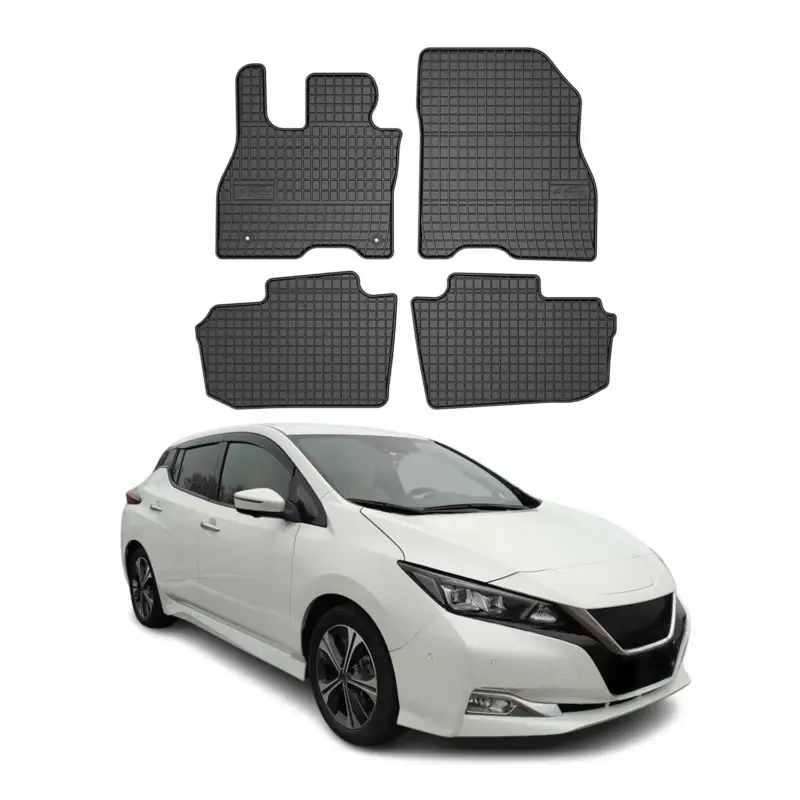 Top-Seller OMAC Gummi Fußmatten für Nissan Leaf ZE1 2018-2025 Automatten Gummi Schwarz 4tlg