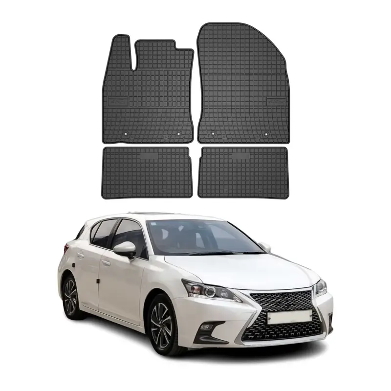 Günstig OMAC Gummi Fußmatten für Lexus CT 200H 2010-2020 Automatten Gummi Schwarz 4tlg