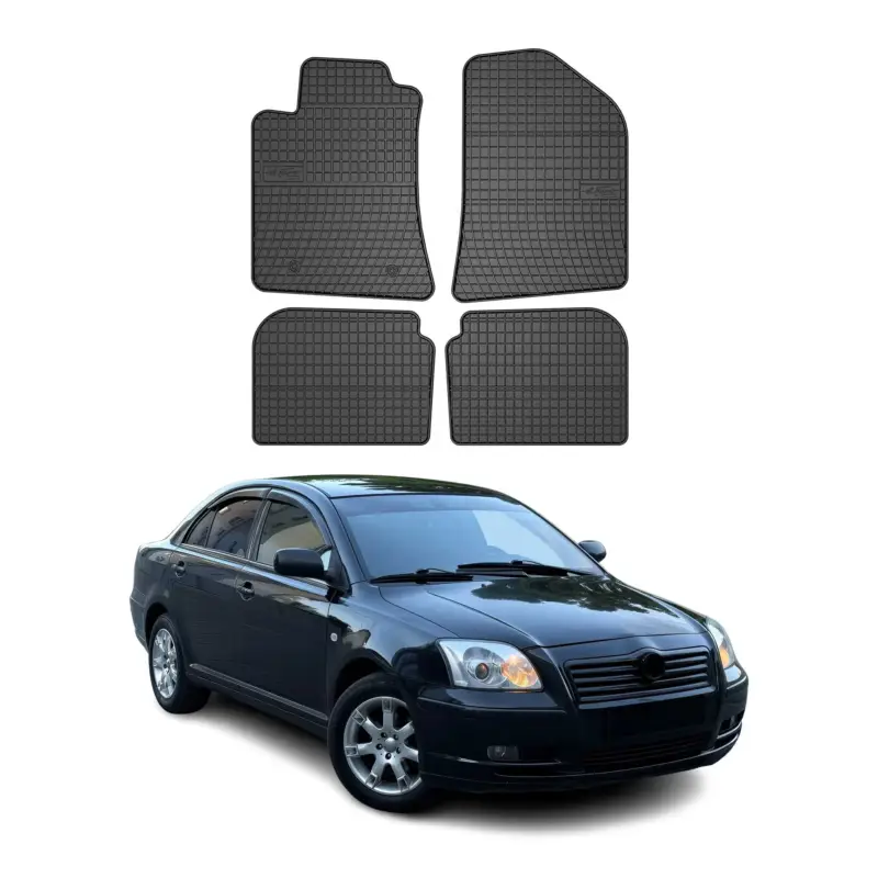 Jetzt Bestellen OMAC Gummi Fußmatten für Toyota Avensis 2003-2009 Automatten Gummi Schwarz 4tlg