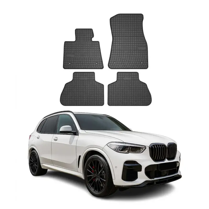 OMAC Gummi Fußmatten für BMW X5 G05 2019-2026 Automatten Gummi Schwarz 4tlg Abverkauf