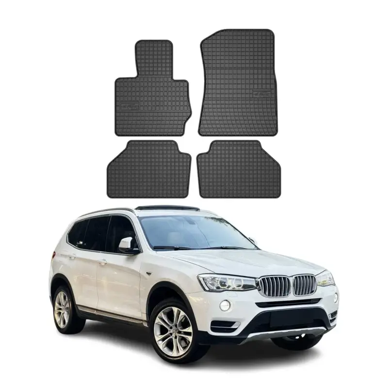 Preiswert OMAC Gummi Fußmatten für BMW X3 F25 2010-2017 Automatten Gummi Schwarz 4tlg