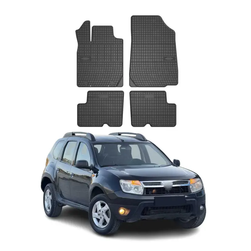 Mega-Angebot OMAC Gummi Fußmatten für Dacia Duster 2010-2013 Automatten Gummi Schwarz 4tlg