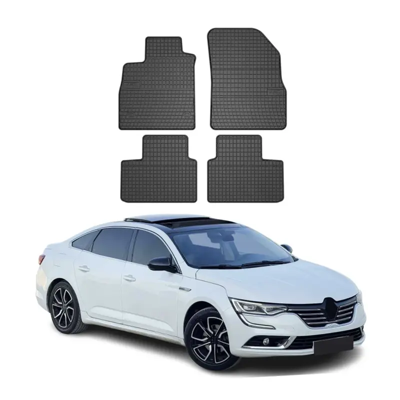OMAC Gummi Fußmatten für Renault Talisman 2015-2022 Automatten Gummi Schwarz 4x Sale