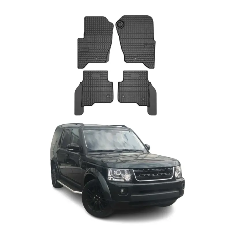 Preisreduziert OMAC Gummi Fußmatten für Land Rover Discovery 2009-2016 Automatten Schwarz 4x