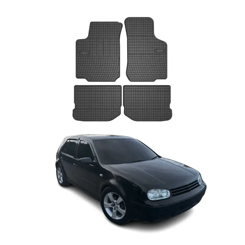 Neue Kollektion OMAC Gummi Fußmatten für VW Golf 1997-2006 Automatten Gummi Schwarz 4tlg