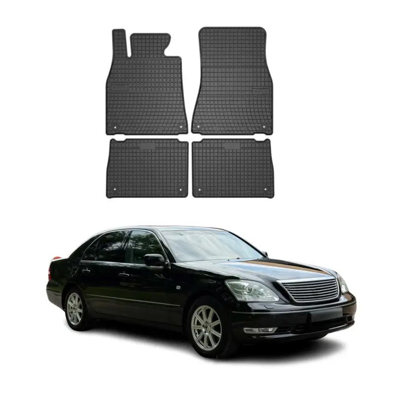 Sonderangebot OMAC Gummi Fußmatten für Lexus LS 2000-2016 Automatten Gummi Schwarz 4tlg