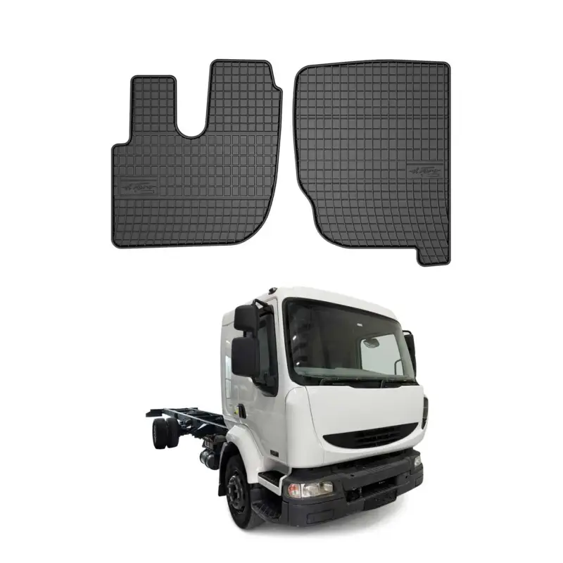 OMAC Gummi Fußmatten für Renault Midlum 1997-2013 Automatten Gummi Schwarz 2tlg Wochenendangebot