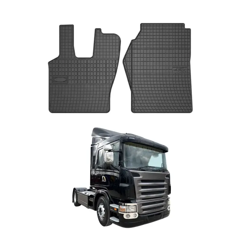 Top-Seller OMAC Gummi Fußmatten für Scania RIG 2004-2010 Automatten Gummi Schwarz 2tlg