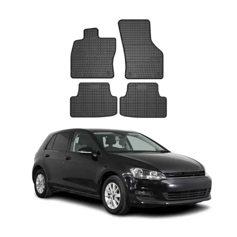 Beliebt OMAC Gummi Fußmatten für VW Golf 2012-2020 Automatten Gummi Schwarz 4tlg