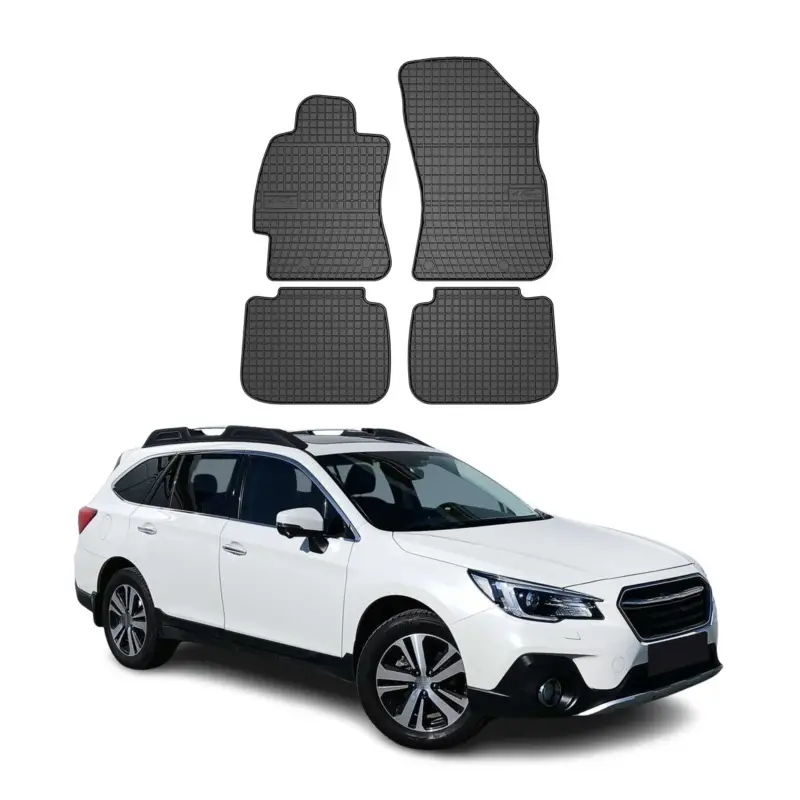 Sichere Zahlung OMAC Gummi Fußmatten für Subaru Outback 2014-2019 Automatten Gummi Schwarz 4tlg