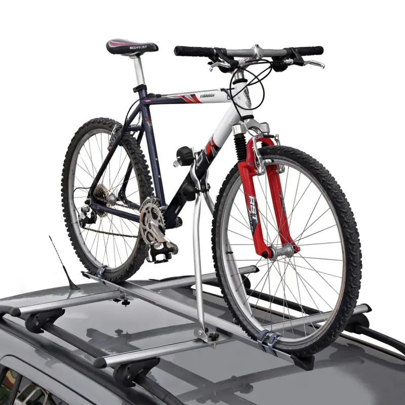 Menabo Fahrradträger Huggy Dachfahrradträger für 1 Fahrrad bis 15kg Stahl Nur Für Kurze Zeit