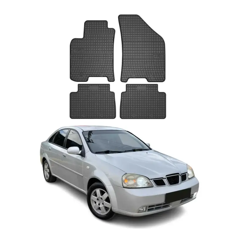 OMAC Gummi Fußmatten für Chevrolet Lacetti 2003-2009 Automatten Gummi Schwarz 4x Direktkauf