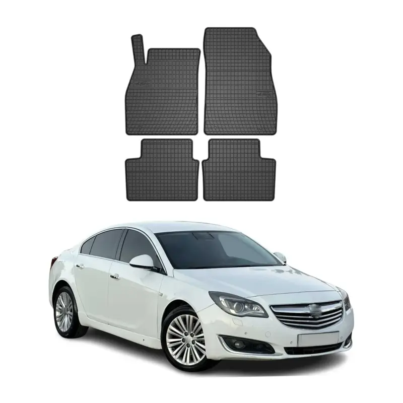 Knallerangebot OMAC Gummi Fußmatten für Opel Insignia 2008-2017 Automatten Gummi Schwarz 4tlg