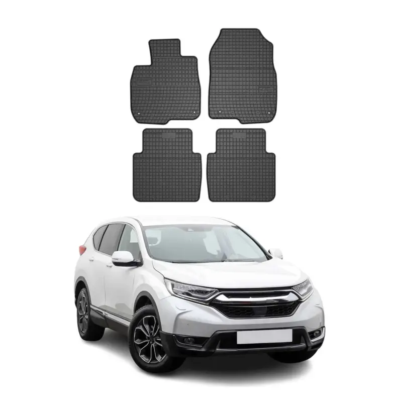 Sale OMAC Gummi Fußmatten für Honda CRV 2017-2022 Automatten Gummi Schwarz 4tlg