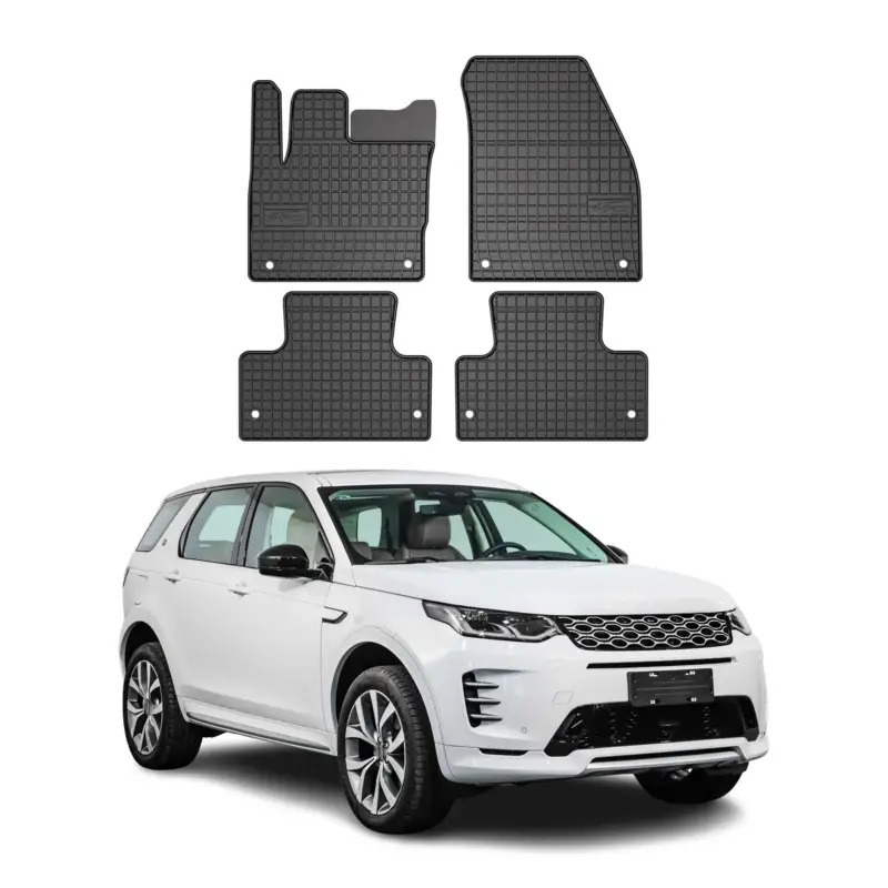 Preisreduziert OMAC Gummi Fußmatten für Land Rover Discovery Sport 2015-2026 Matten Schwarz 4x