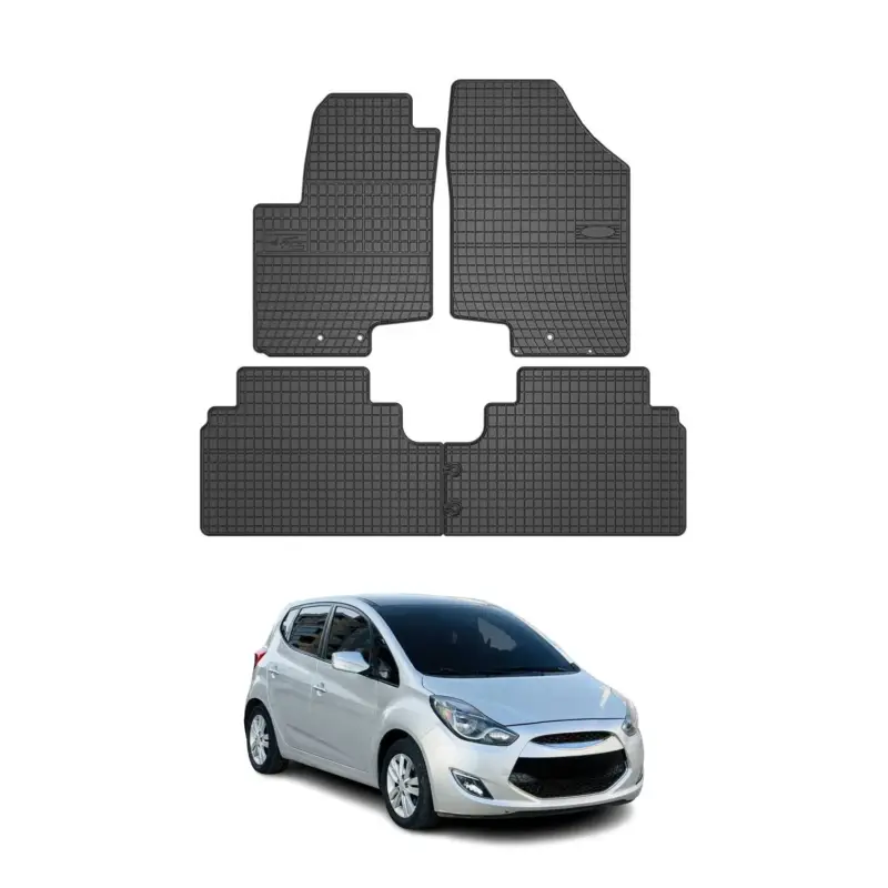 OMAC Gummi Fußmatten für Hyundai ix20 2010-2019 Automatten Gummi Schwarz 4tlg Begrenztes Angebot