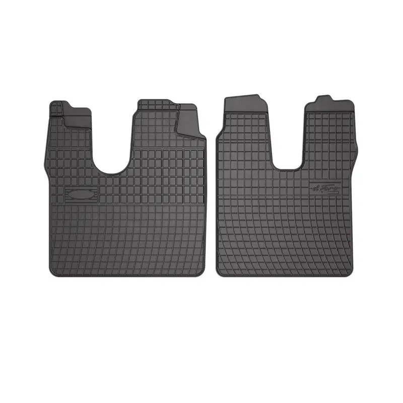 OMAC Gummi Fußmatten für MAN TGA TGL TGX TGM Schlafkabine 2000-2019 Schwarz 2x Top-Angebot