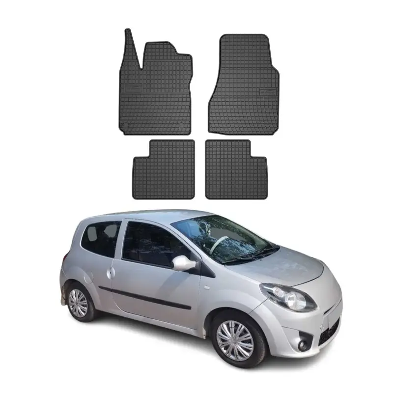 Direktkauf OMAC Gummi Fußmatten für Renault Twingo 2007-2014 Automatten Gummi Schwarz 4tlg