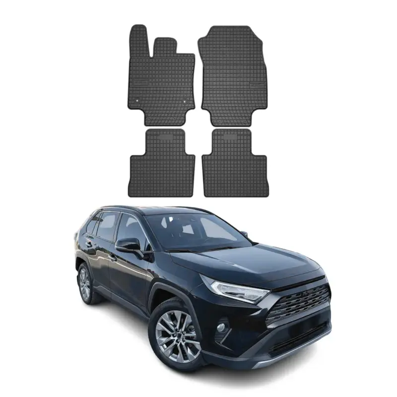 Neu OMAC Gummi Fußmatten für Toyota RAV4 2019-2025 Automatten Gummi Schwarz 4tlg