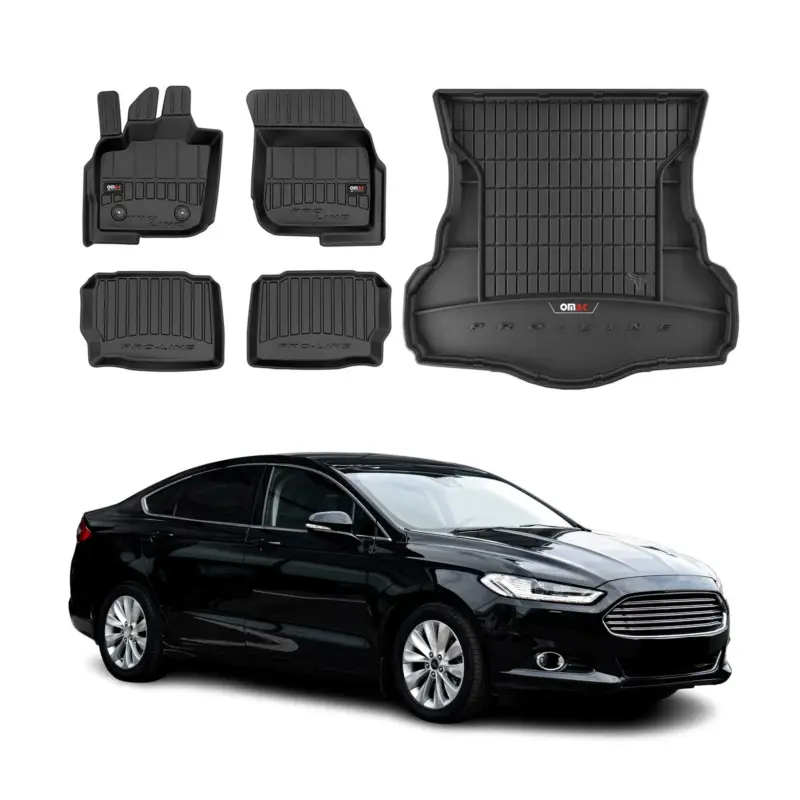 Finale Aktion OMAC Fußmatten & Kofferraumwanne Set für Ford Mondeo mk5 2014-2022 Gummi 5x