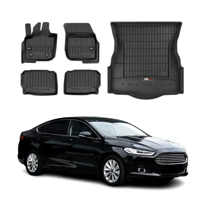 Beliebt OMAC Fußmatten & Kofferraumwanne Set für Ford Mondeo mk5 2014-2022 Gummi TPE 5x