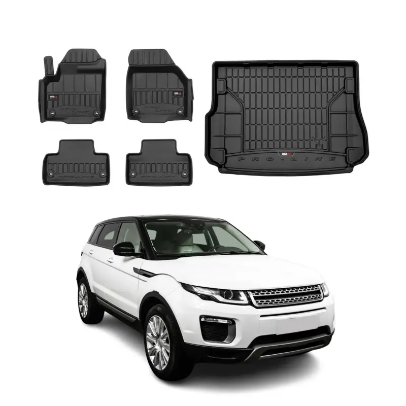 Mega-Angebot OMAC Fußmatten & Kofferraumwanne für Land Rover Range Rover Evoque 2011-18 Gummi