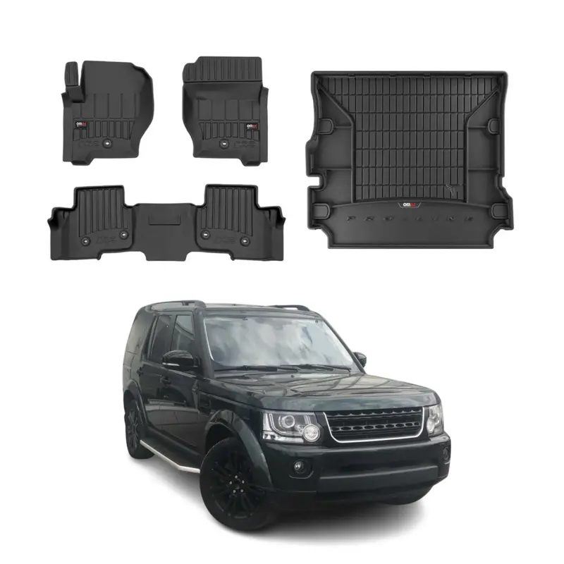 Neue Kollektion OMAC Fußmatten & Kofferraumwanne Set für Land Rover Discovery 2009-2016 Gummi 4x