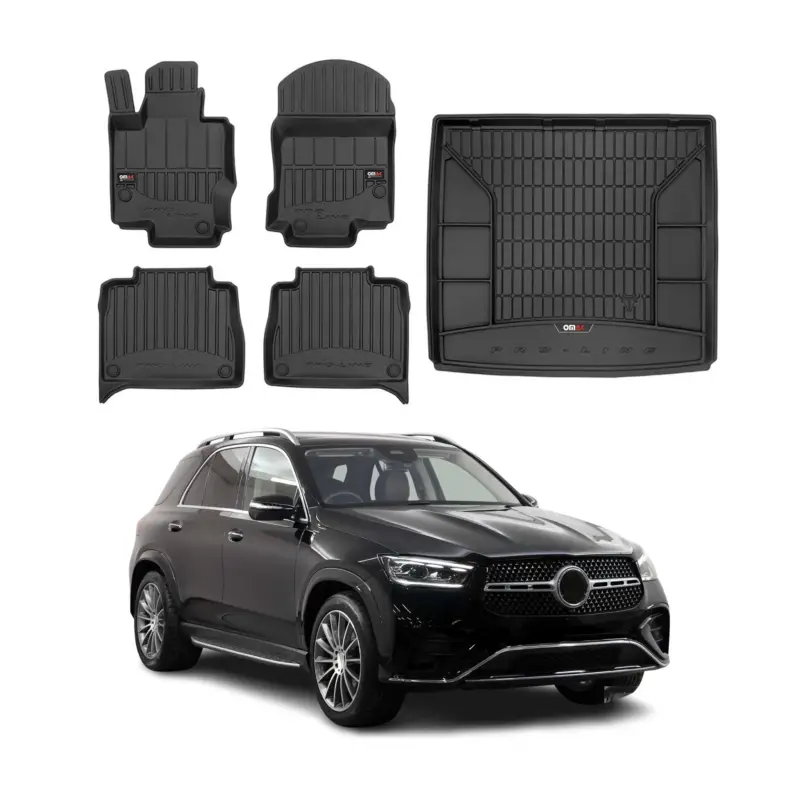 OMAC Fußmatten & Kofferraumwanne Set für Mercedes GLE V167 2019-2026 Gummi 5x Kracherpreis