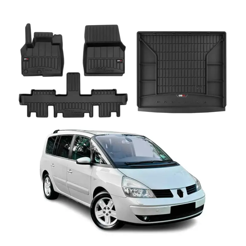 Neue Kollektion OMAC Fußmatten & Kofferraumwanne Set für Renault Espace 2002-2014 mit 3.Reihe