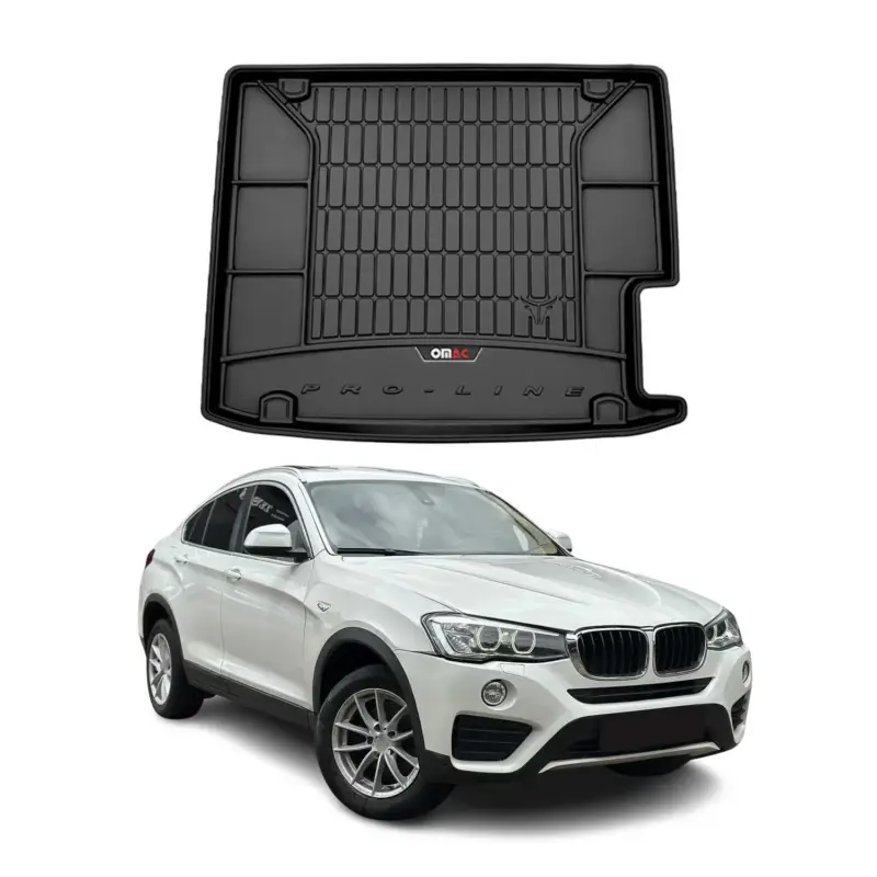 Must-Have OMAC Gummi Kofferraumwanne für BMW X4 F26 2014-2018 TPE Laderaumwanne Schwarz