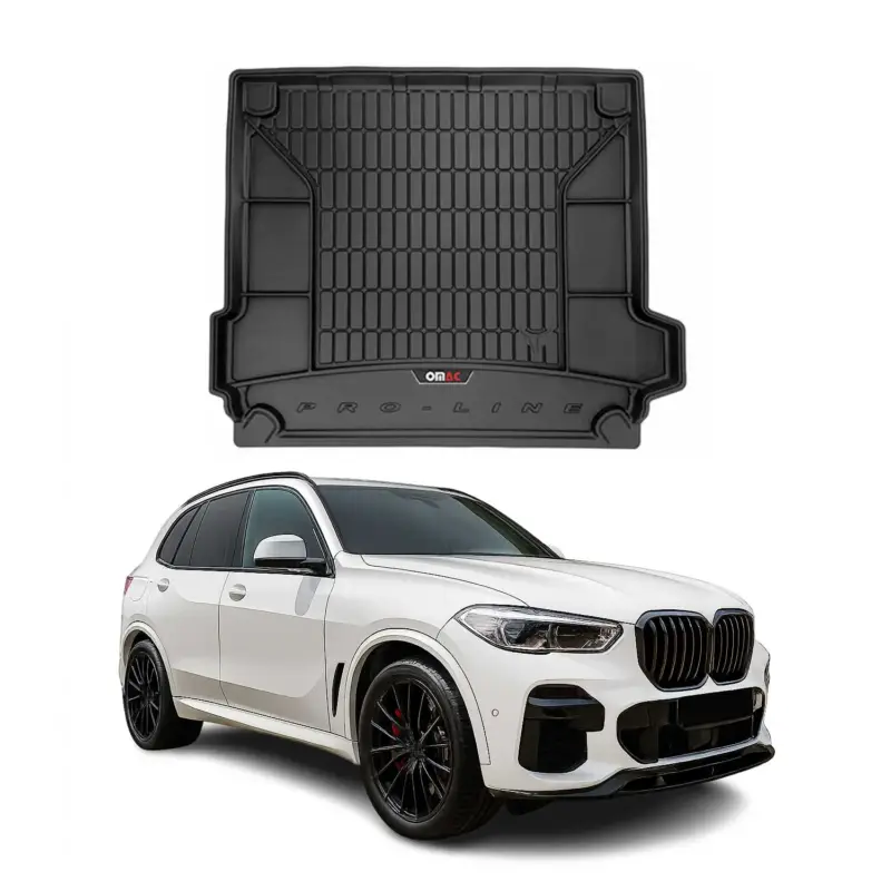 Preisknaller OMAC Gummi Kofferraumwanne für BMW X5 G05 2019-2026 TPE Laderaumwanne Schwarz