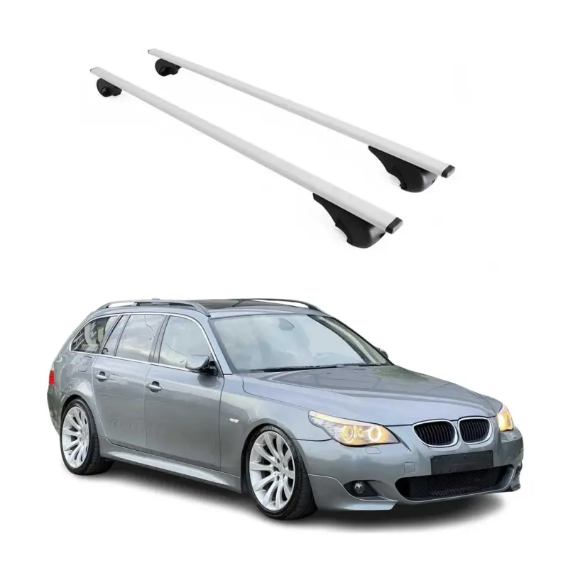 Bestpreis Dachträger für BMW 5er E61 Touring 2004-10 / M5 E61 Touring 2007-10 75kg Grau