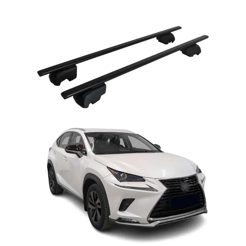 Wochenendangebot Dachträger Grundtäger für Lexus NX AZ10 2014-2021 75kg Metall Schwarz 2 tlg