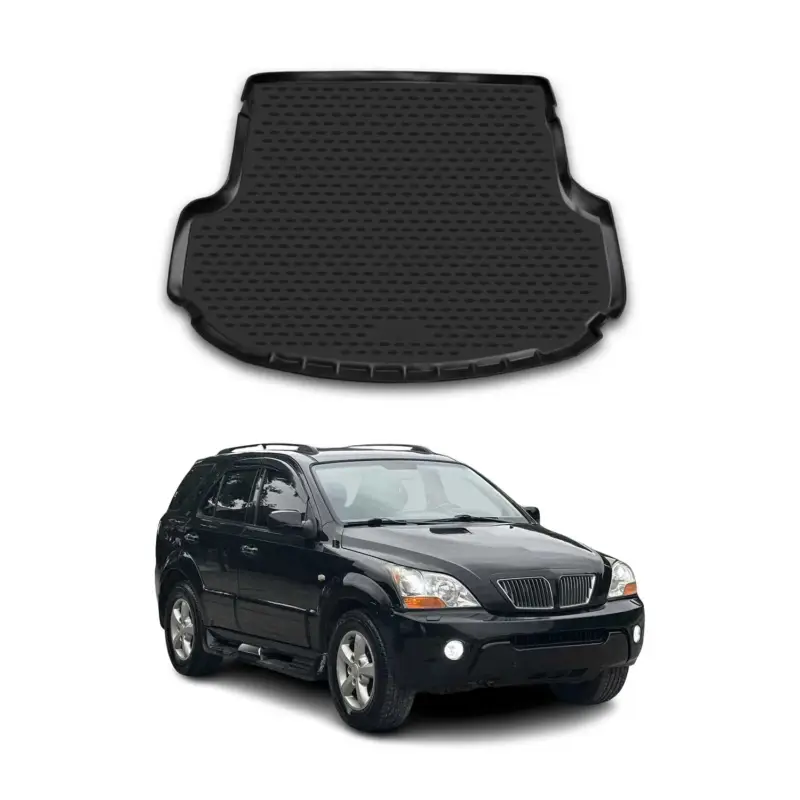 Ausverkauf Kofferraummatte Kofferraumwanne für Kia Sorento 2012-2020 Gummi TPE Schwarz