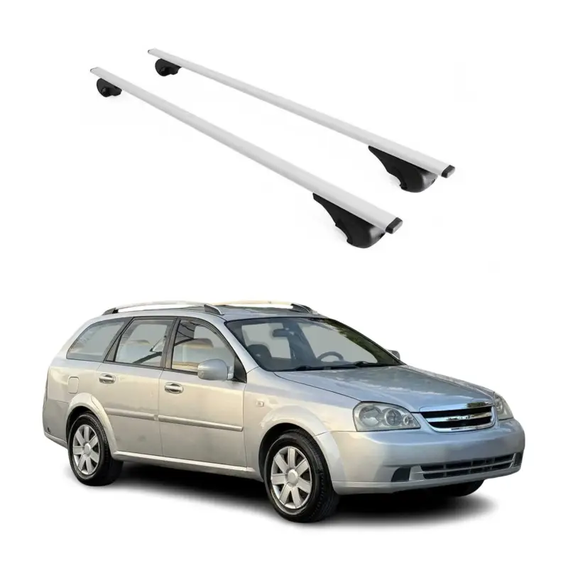 Dachträger Grundtäger für Chevrolet Lacetti Kombi 2004-2013 75kg Metall Grau 2x Bestpreis