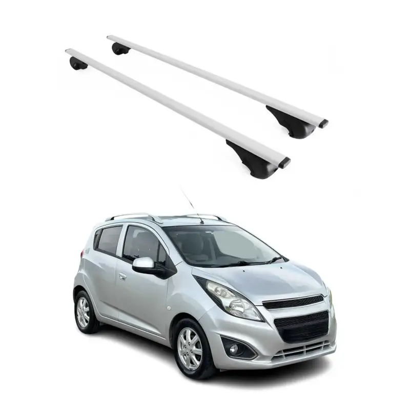 Dachträger Grundtäger für Chevrolet Spark M300 2010-2015 75kg Metall Silber 2x Direkt Vom Hersteller