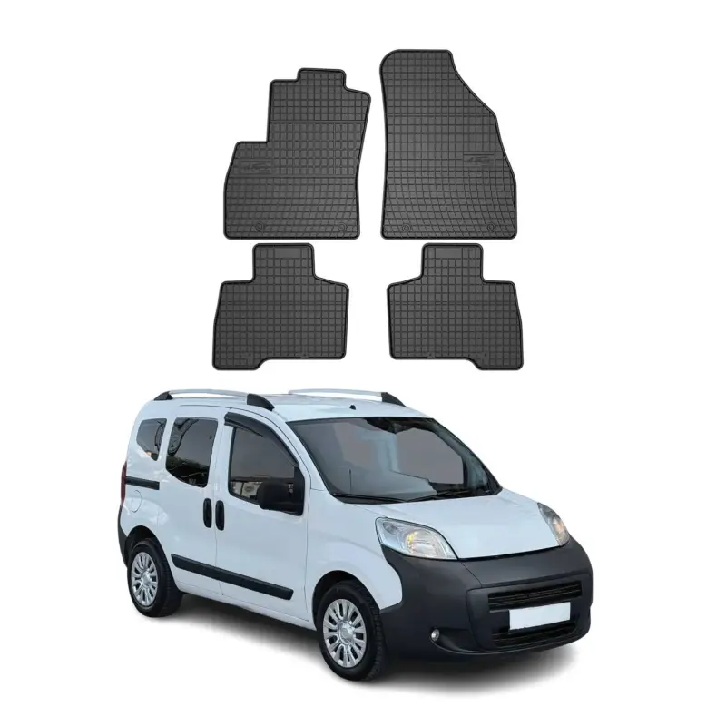 Neu Im Sortiment OMAC Gummi Fußmatten für Peugeot Bipper 2008-2014 Automatten TPE Schwarz 4x