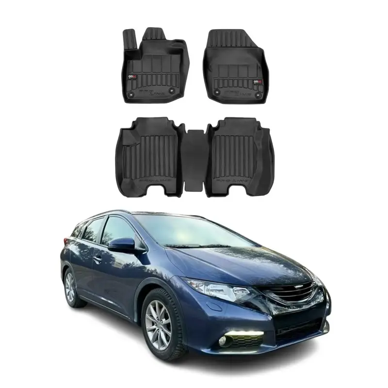 OMAC Gummi Fußmatten für Honda Civic Hatchback Tourer 2012-2016 Premium TPE 3x Letzte Chance