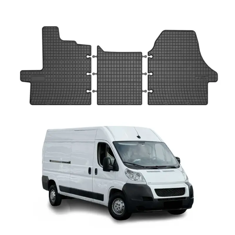 OMAC Gummi Fußmatten für Peugeot Boxer 2006-2011 Automatten Gummi TPE Schwarz 3x Top-Angebot