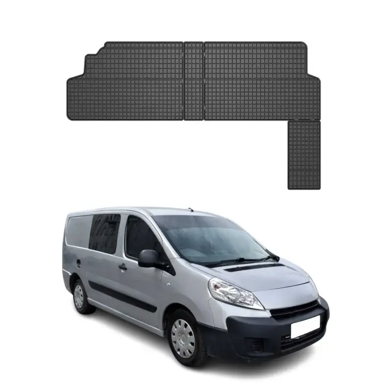 OMAC Gummi Fußmatten für Peugeot Expert 2007-2016 2.Sitzreihe TPE Schwarz 2x Billig