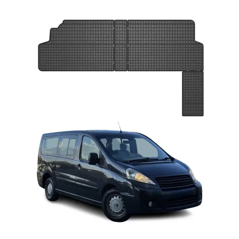 Garantierte Lieferung OMAC Gummi Fußmatten für Fiat Scudo 2007-2016 2.Sitzreihe Matten TPE Schwarz 2x