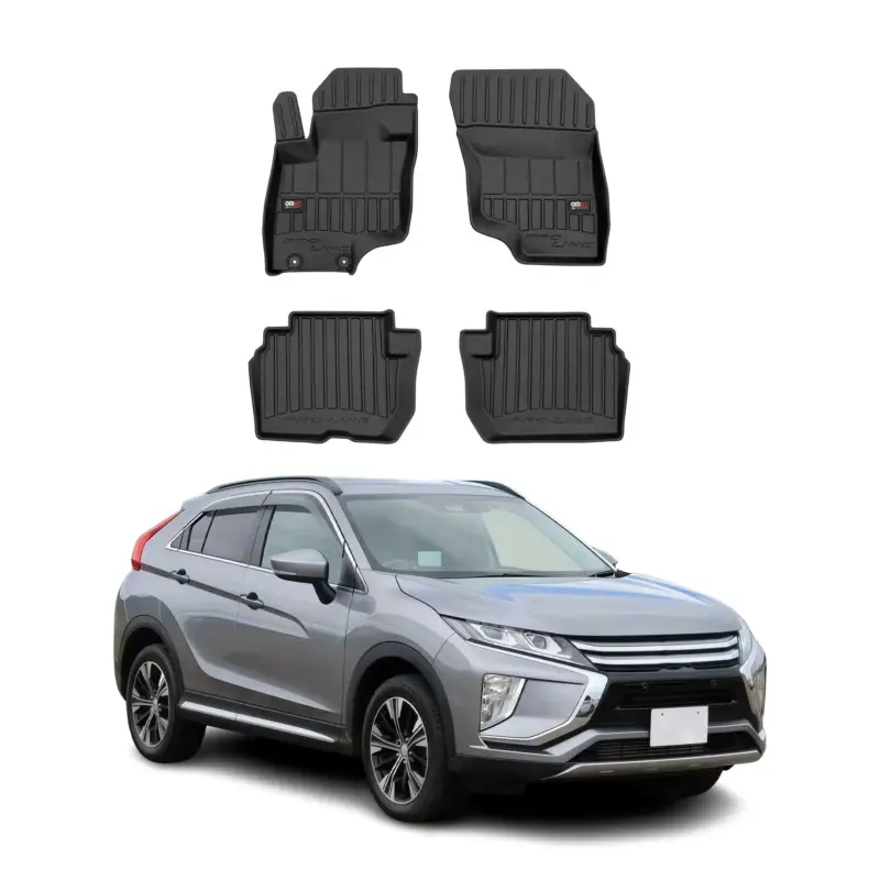 OMAC Gummi Fußmatten für Mitsubishi Eclipse Cross PHEV 2018-2026 Premium TPE 4x Zertifiziert