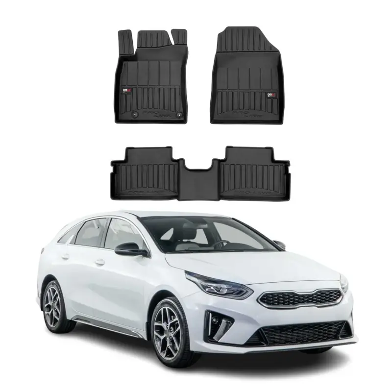 OMAC Gummi Fußmatten für Kia Ceed 2019-2026 Premium TPE 3D Automatten Schwarz 3x Letzte Chance