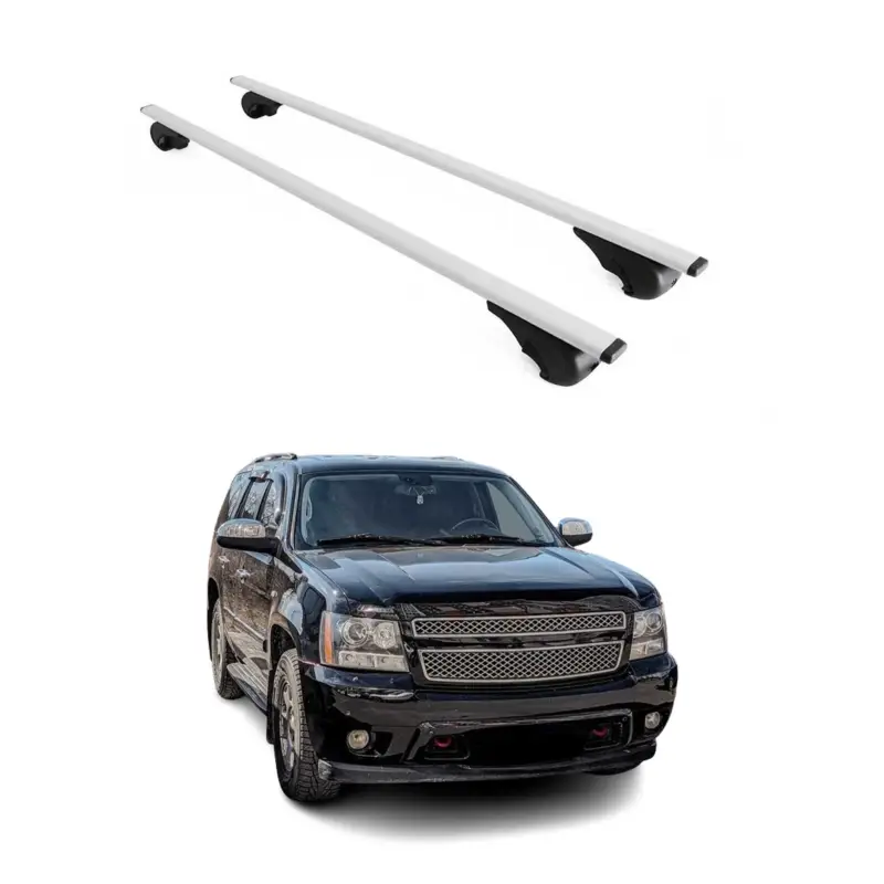 Sale Dachträger Grundtäger für Chevrolet Tahoe 2000-2015 75kg Metall Silber 2 tlg