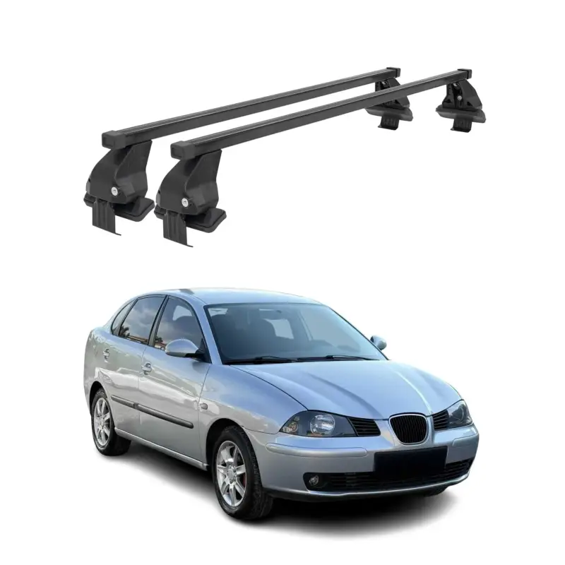 Bestseller Menabo Dachträger Grundtäger für Seat Cordoba 2002-2009 50kg Stahl Schwarz 2 tlg