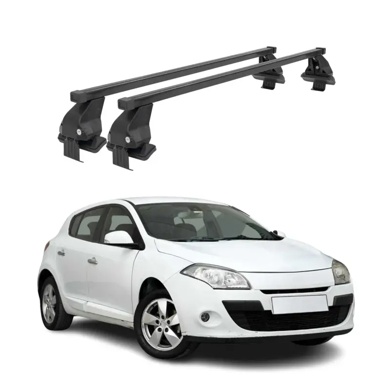 Menabo Dachträger Grundtäger für Renault Megane 2008-2016 50kg Stahl Schwarz 2x Direktkauf