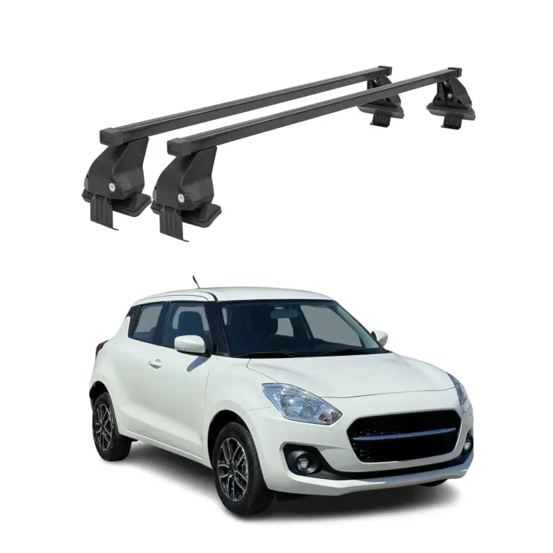 Super-Preis Menabo Dachträger Grundtäger für Suzuki Swift mk3 2017-2024 50kg Stahl Schwarz