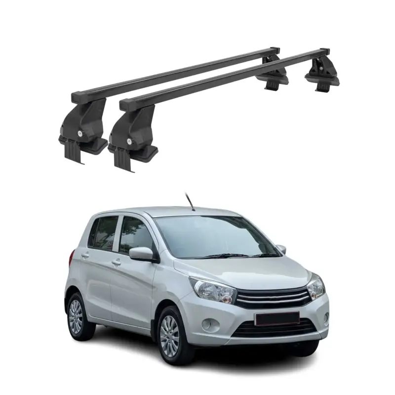 Jetzt Kaufen Menabo Dachträger Grundtäger für Suzuki Celerio 2014-2021 50kg Stahl Schwarz 2x